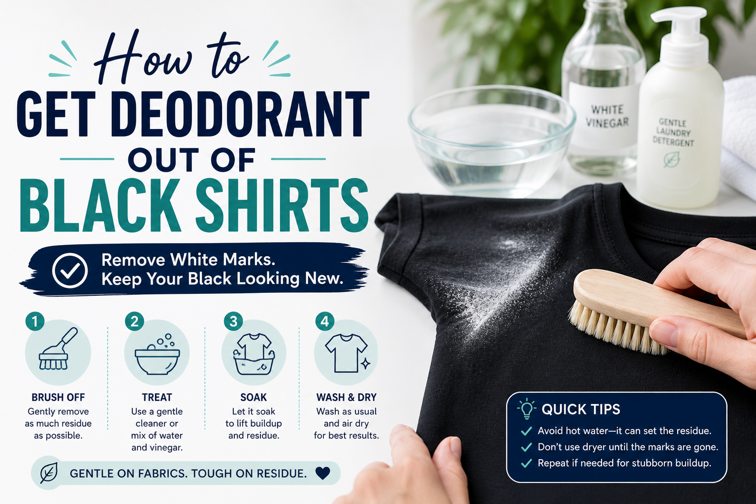 How to Get Deodorant Out of Black Shirts – Lumehra