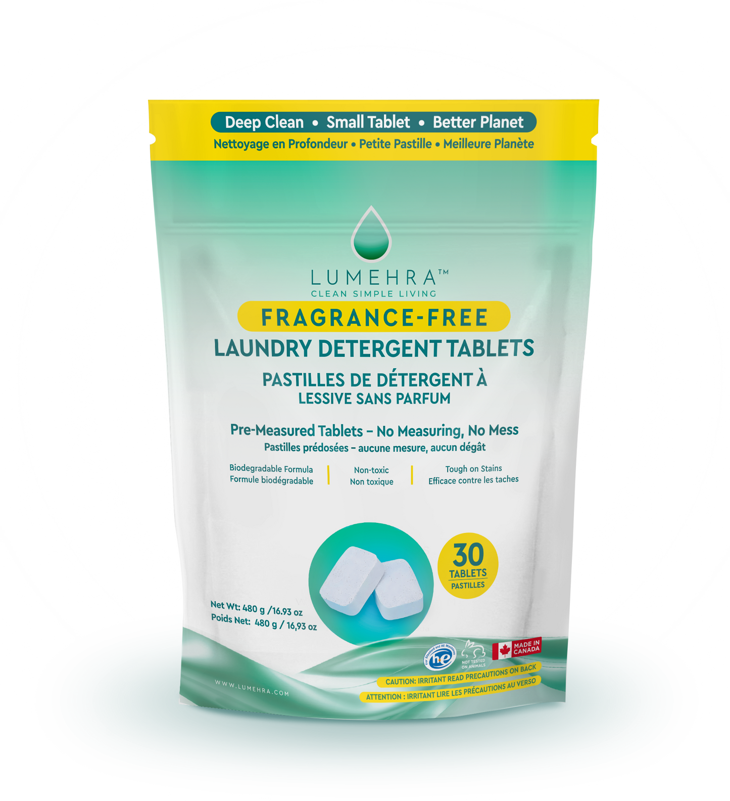 Fragrance-Free Laundry Detergent Tablets