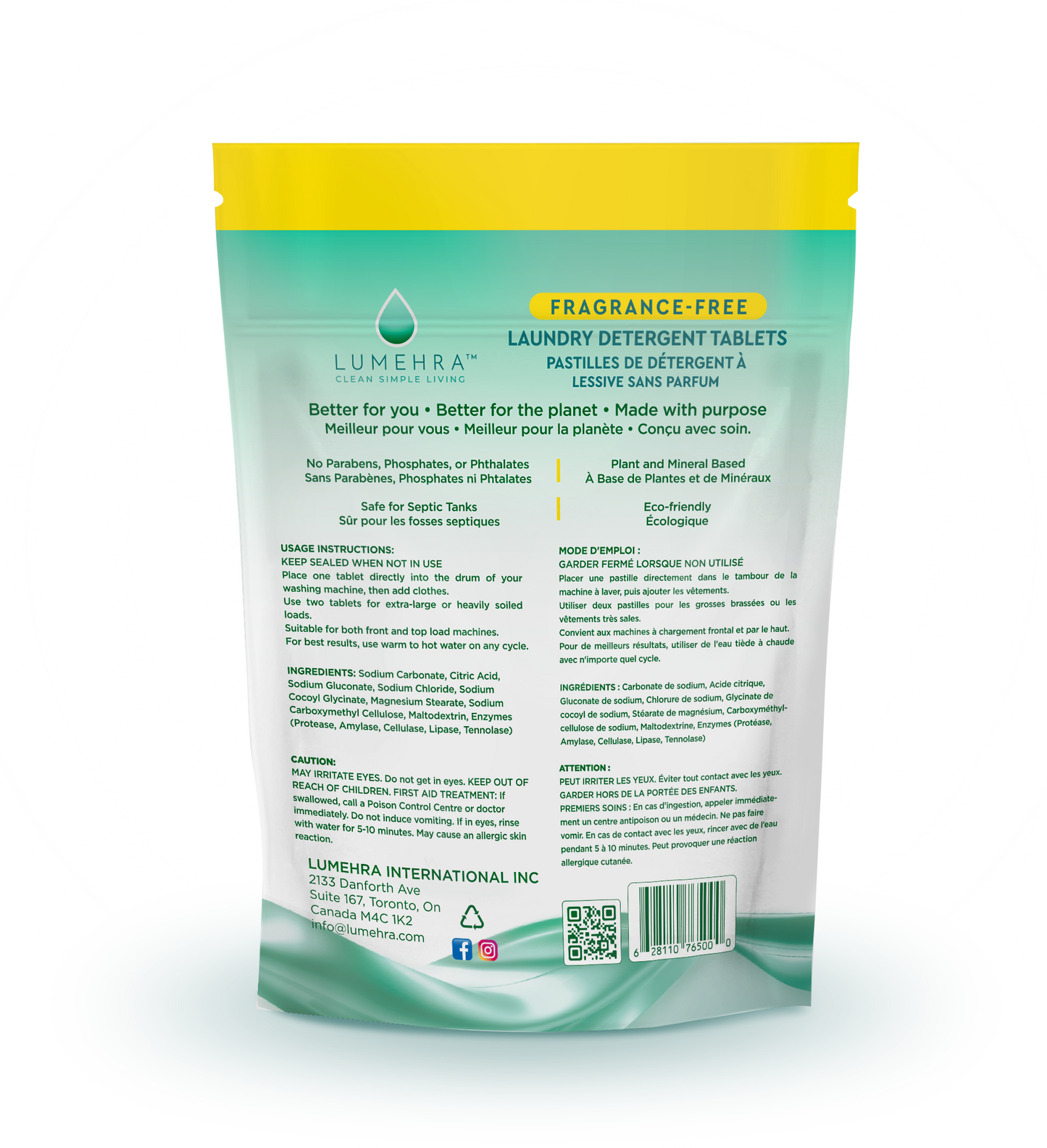 Fragrance-Free Laundry Detergent Tablets 30 Loads