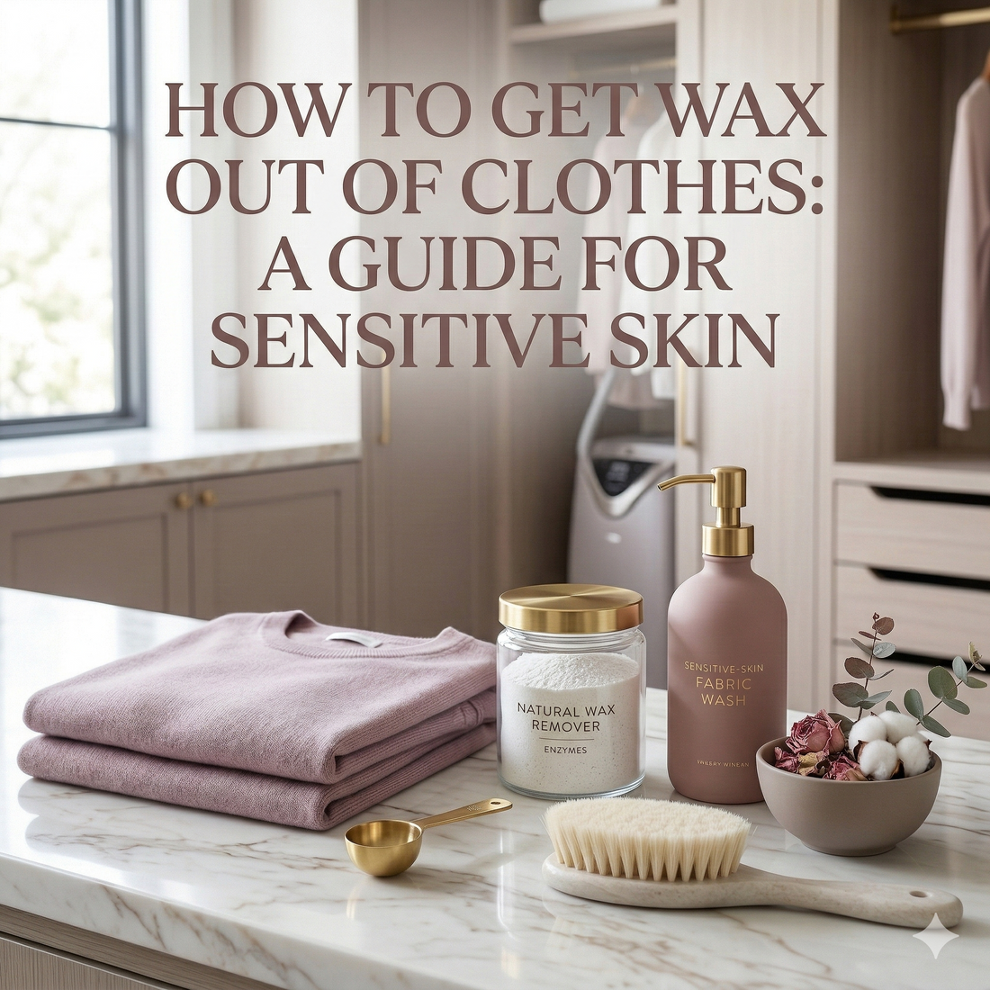 How to Get Wax Out of Clothes: A Guide for Sensitive Skin