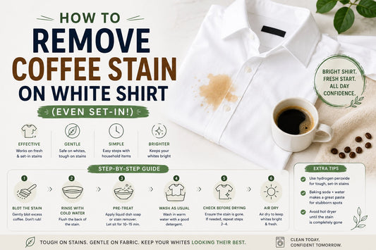 How to Remove Coffee Stain on White Shirt (Even Set-In!)