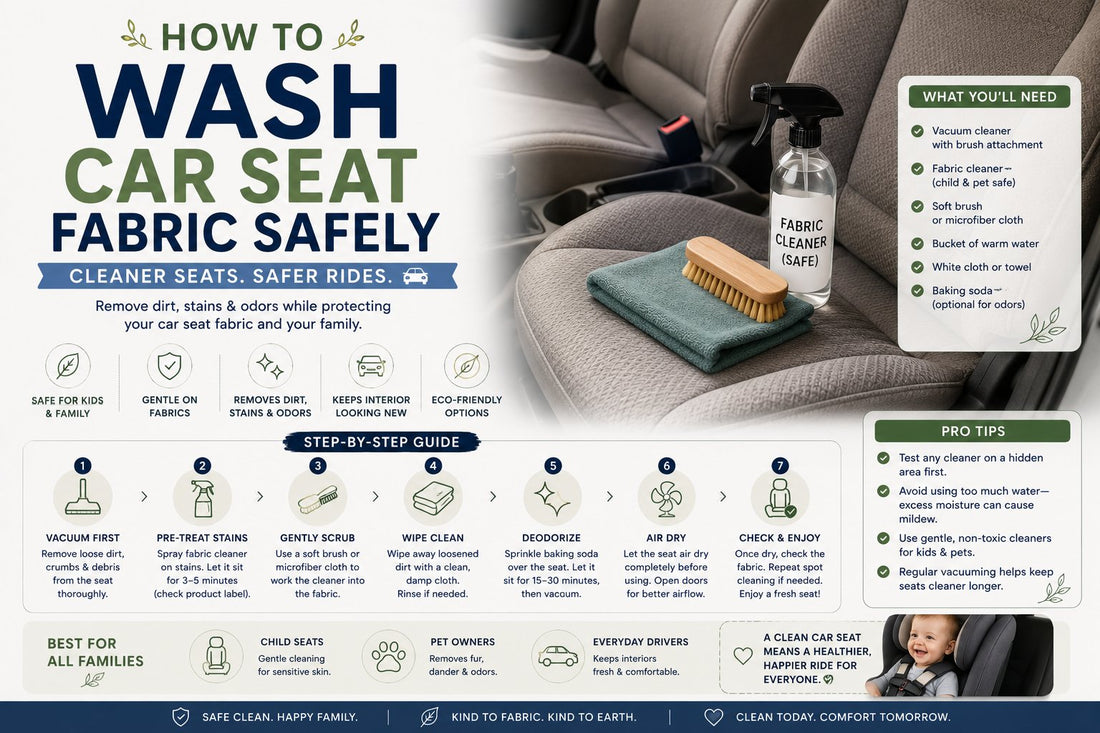 How To Wash Car Seat Fabric Safely