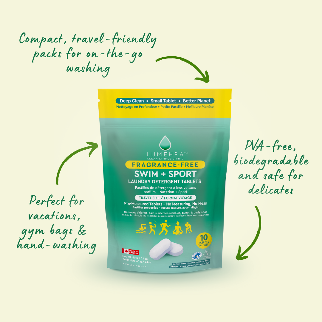 Fragrance-Free Swim + Sport Laundry Detergent Tablets