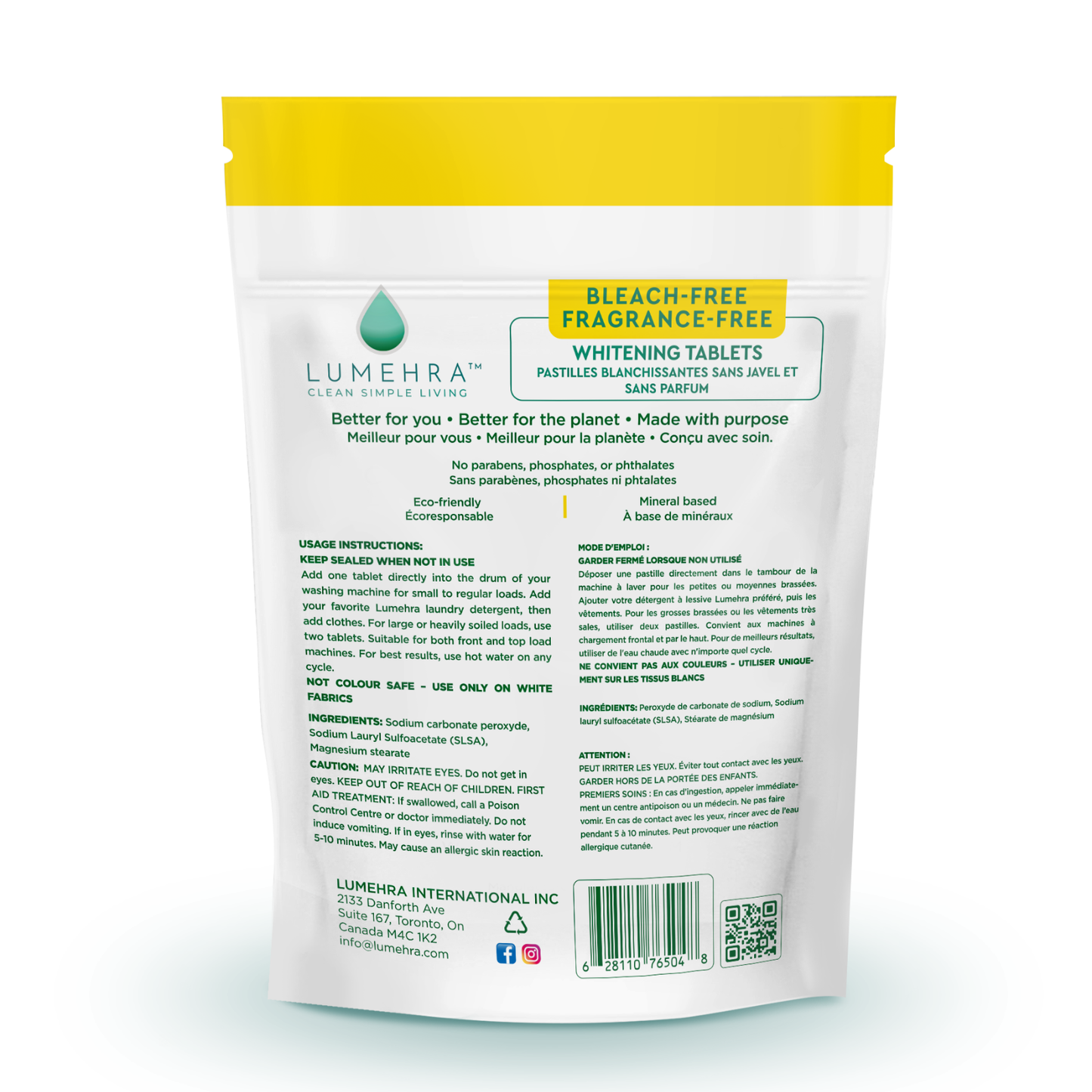 Bleach-Free Whitening 20 Loads Tablets