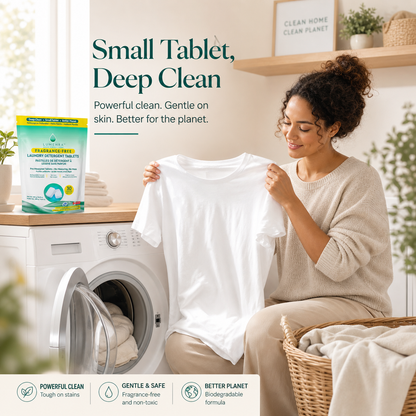 Fragrance-Free Laundry Detergent Tablets