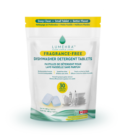 Fragrance-Free Dishwasher Detergent Tablets