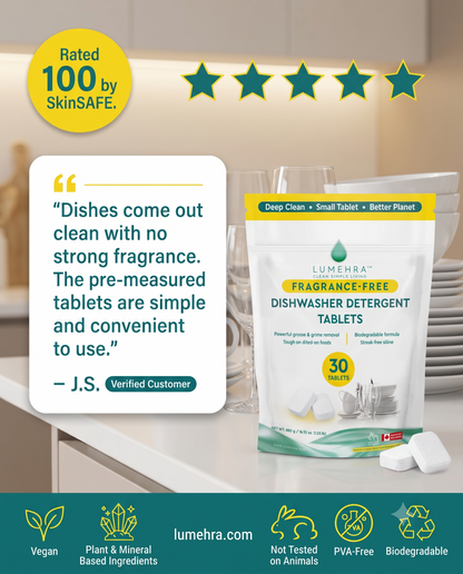 Fragrance-Free Dishwasher Detergent Tablets 30 Loads
