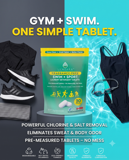 Swim + Sport Laundry Detergent Tablets