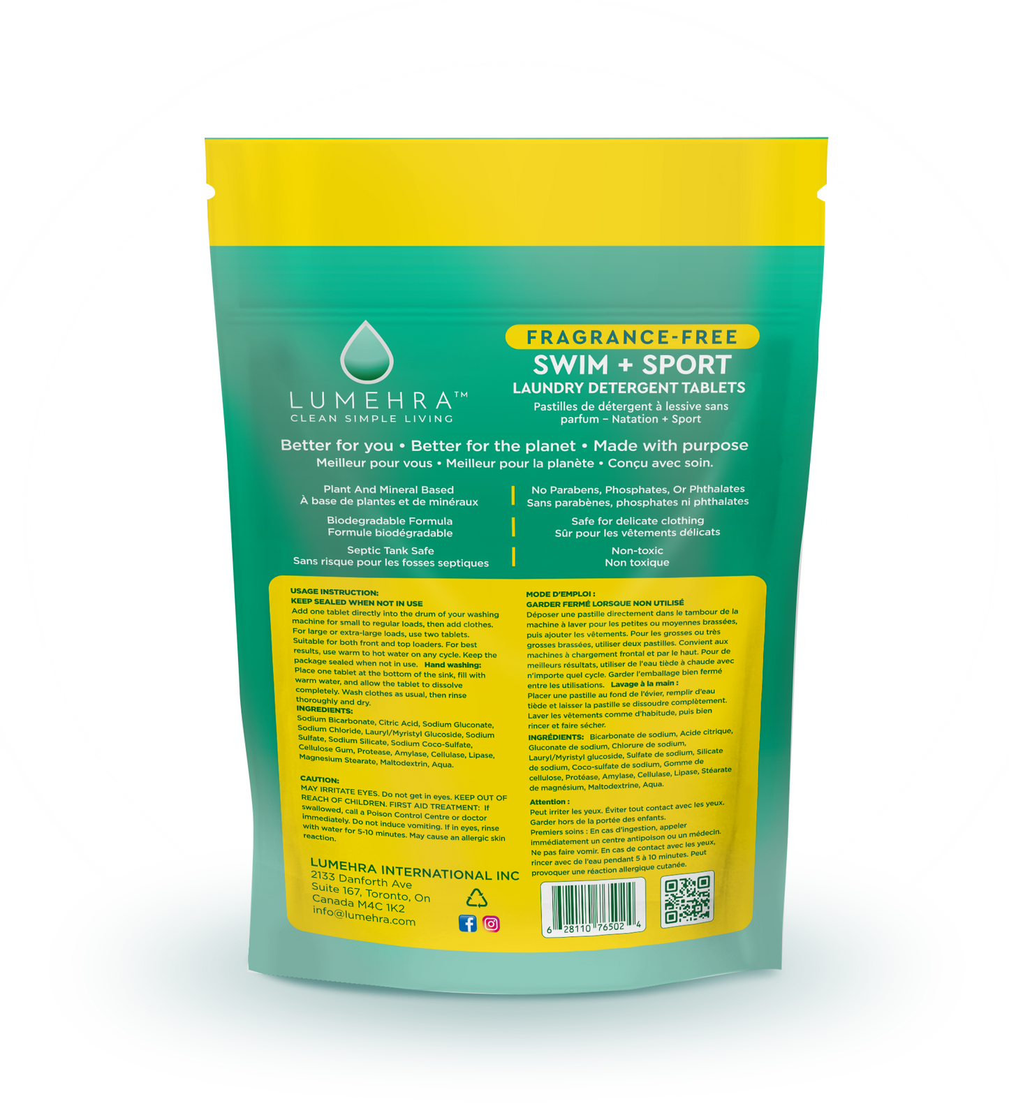 Fragrance-Free Swim + Sport Laundry Detergent Tablets