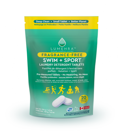 Fragrance-Free Swim + Sport Laundry Detergent Tablets