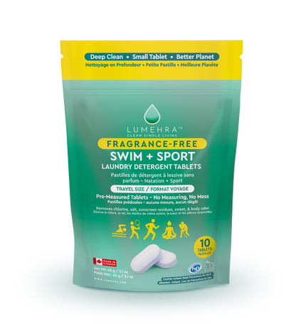 Fragrance-Free Swim + Sport Laundry Detergent Tablets