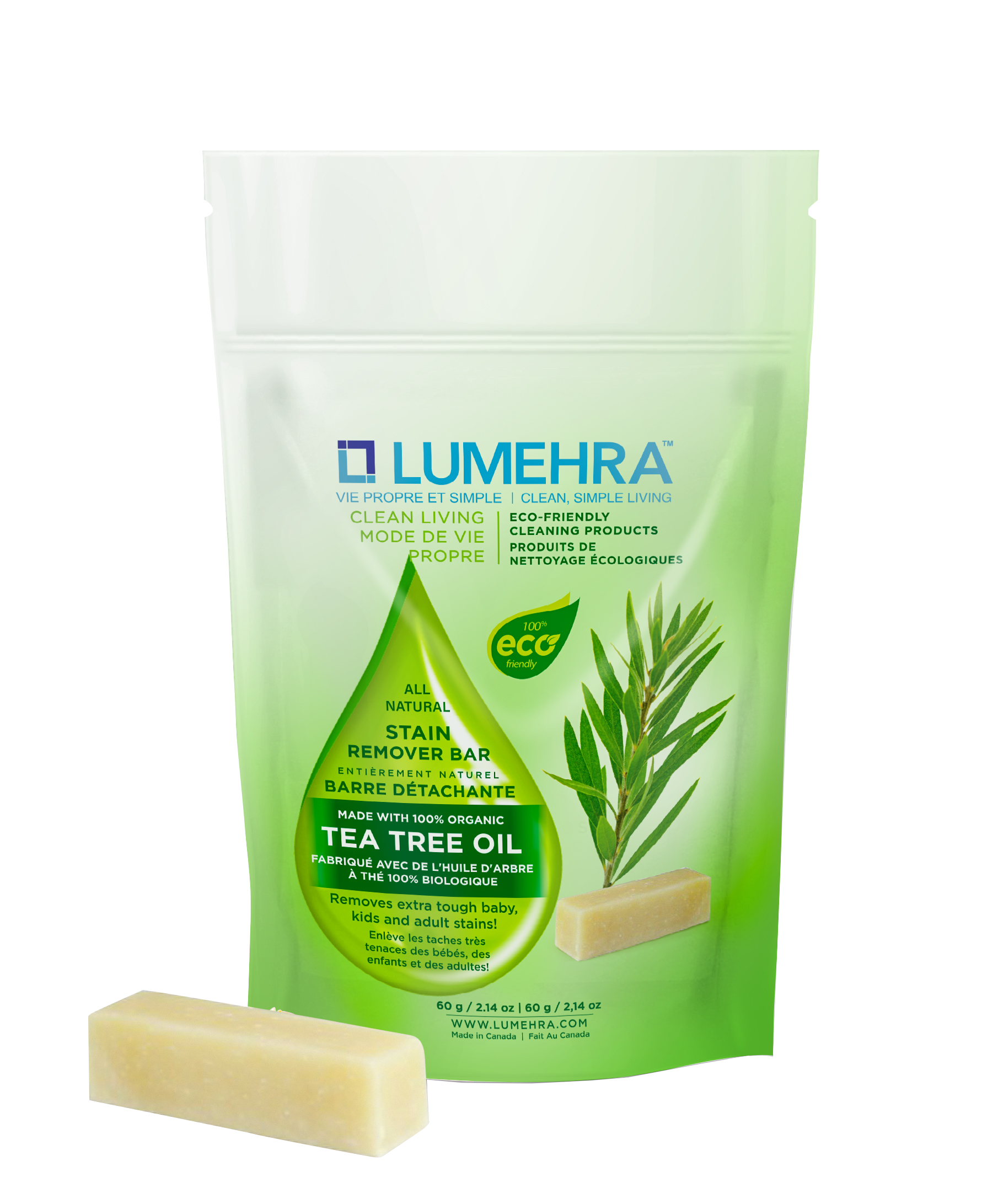 Natural Stain Remover Bar Tea Tree Scented
