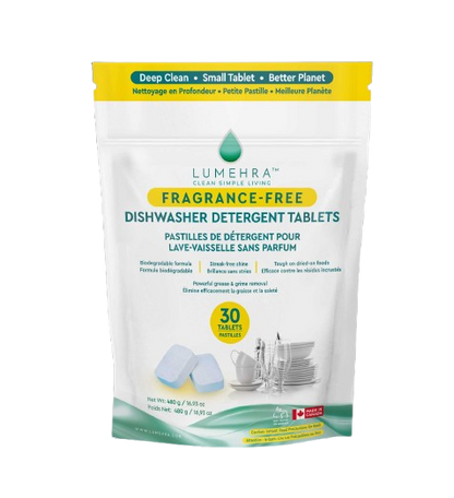 Fragrance-Free Dishwasher Detergent Tablets 30 Loads