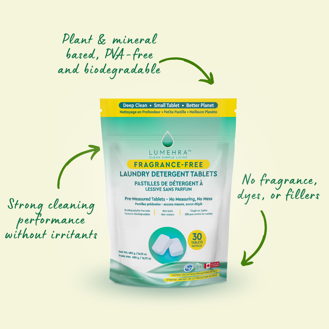 Fragrance-Free Laundry Detergent Tablets 30 Loads