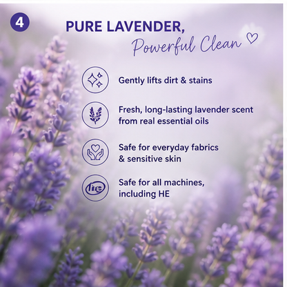 Natural Laundry Detergent Lavender Scented